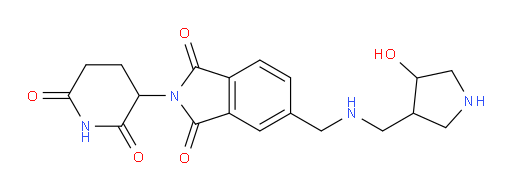 2-(2,6-dioxopiperidin-3-yl)-5-((((4-hydroxypyrrolidin-3-yl)methyl)amino)methyl)isoindoline-1,3-dione