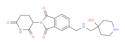 2-(2,6-dioxopiperidin-3-yl)-5-((((4-hydroxypiperidin-4-yl)methyl)amino)methyl)isoindoline-1,3-dione