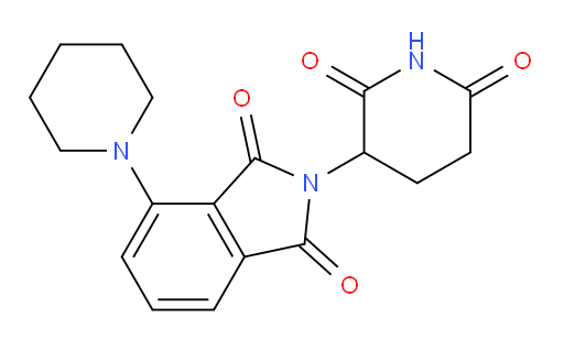 2-(2,6-dioxopiperidin-3-yl)-4-(piperidin-1-yl)isoindoline-1,3-dione