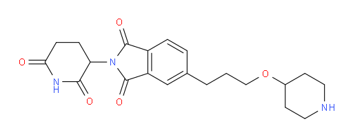 2-(2,6-dioxopiperidin-3-yl)-5-(3-(piperidin-4-yloxy)propyl)isoindoline-1,3-dione