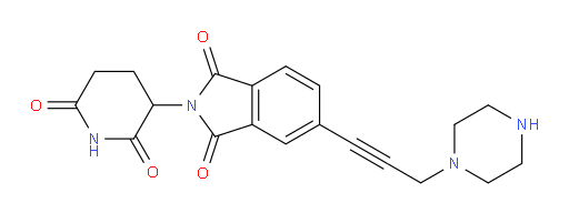 2-(2,6-dioxopiperidin-3-yl)-5-(3-(piperazin-1-yl)prop-1-yn-1-yl)isoindoline-1,3-dione