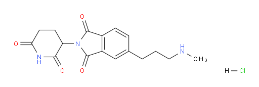 2-(2,6-dioxopiperidin-3-yl)-5-(3-(methylamino)propyl)isoindoline-1,3-dione hydrochloride