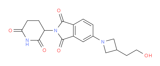 2-(2,6-dioxopiperidin-3-yl)-5-(3-(2-hydroxyethyl)azetidin-1-yl)isoindoline-1,3-dione