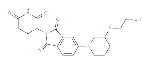 2-(2,6-dioxopiperidin-3-yl)-5-(3-((2-hydroxyethyl)amino)piperidin-1-yl)isoindoline-1,3-dione