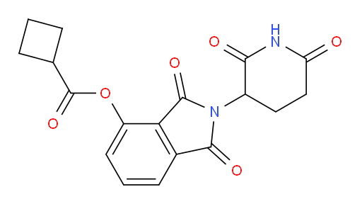 2-(2,6-dioxopiperidin-3-yl)-1,3-dioxoisoindolin-4-yl cyclobutanecarboxylate