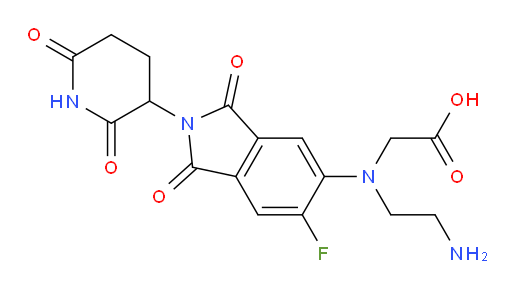 2-((2-aminoethyl)(2-(2,6-dioxopiperidin-3-yl)-6-fluoro-1,3-dioxoisoindolin-5-yl)amino)acetic acid