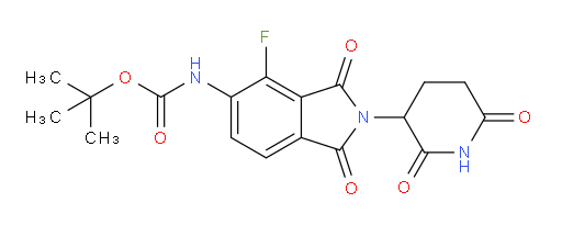 tert-butyl (2-(2,6-dioxopiperidin-3-yl)-4-fluoro-1,3-dioxoisoindolin-5-yl)carbamate