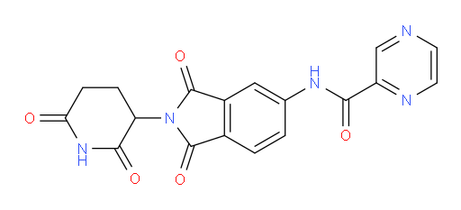 N-(2-(2,6-dioxopiperidin-3-yl)-1,3-dioxoisoindolin-5-yl)pyrazine-2-carboxamide