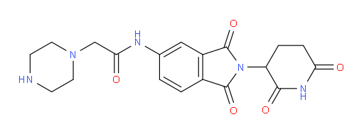 N-(2-(2,6-dioxopiperidin-3-yl)-1,3-dioxoisoindolin-5-yl)-2-(piperazin-1-yl)acetamide