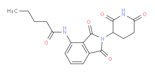 N-(2-(2,6-dioxopiperidin-3-yl)-1,3-dioxoisoindolin-4-yl)pentanamide