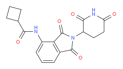 N-(2-(2,6-dioxopiperidin-3-yl)-1,3-dioxoisoindolin-4-yl)cyclobutanecarboxamide