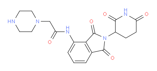 N-(2-(2,6-dioxopiperidin-3-yl)-1,3-dioxoisoindolin-4-yl)-2-(piperazin-1-yl)acetamide
