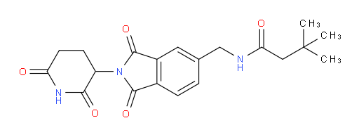 N-((2-(2,6-dioxopiperidin-3-yl)-1,3-dioxoisoindolin-5-yl)methyl)-3,3-dimethylbutanamide