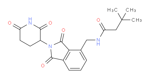 N-((2-(2,6-dioxopiperidin-3-yl)-1,3-dioxoisoindolin-4-yl)methyl)-3,3-dimethylbutanamide