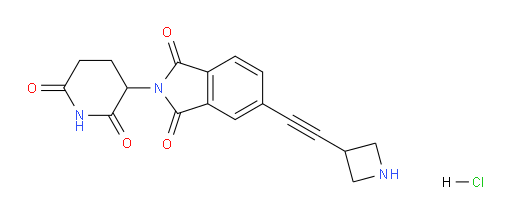 5-(azetidin-3-ylethynyl)-2-(2,6-dioxopiperidin-3-yl)isoindoline-1,3-dione hydrochloride