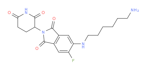 5-((6-aminohexyl)amino)-2-(2,6-dioxopiperidin-3-yl)-6-fluoroisoindoline-1,3-dione