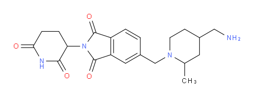 5-((4-(aminomethyl)-2-methylpiperidin-1-yl)methyl)-2-(2,6-dioxopiperidin-3-yl)isoindoline-1,3-dione