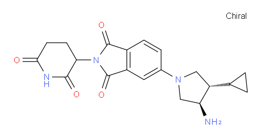 5-((3R,4S)-3-amino-4-cyclopropylpyrrolidin-1-yl)-2-(2,6-dioxopiperidin-3-yl)isoindoline-1,3-dione