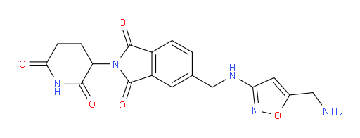 5-(((5-(aminomethyl)isoxazol-3-yl)amino)methyl)-2-(2,6-dioxopiperidin-3-yl)isoindoline-1,3-dione
