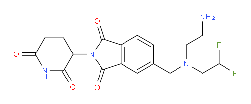 5-(((2-aminoethyl)(2,2-difluoroethyl)amino)methyl)-2-(2,6-dioxopiperidin-3-yl)isoindoline-1,3-dione