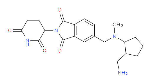 5-(((2-(aminomethyl)cyclopentyl)(methyl)amino)methyl)-2-(2,6-dioxopiperidin-3-yl)isoindoline-1,3-dione