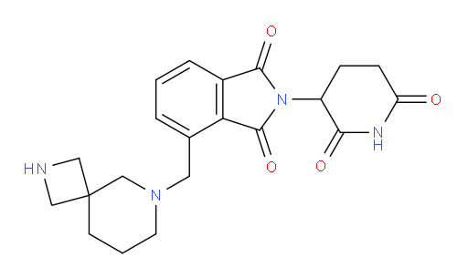 4-(2,6-diazaspiro[3.5]nonan-6-ylmethyl)-2-(2,6-dioxopiperidin-3-yl)isoindoline-1,3-dione