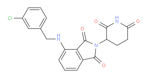 4-((3-chlorobenzyl)amino)-2-(2,6-dioxopiperidin-3-yl)isoindoline-1,3-dione