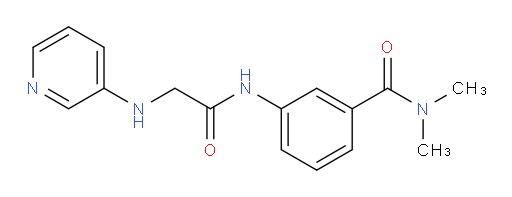 N,N-dimethyl-3-(2-(pyridin-3-ylamino)acetamido)benzamide