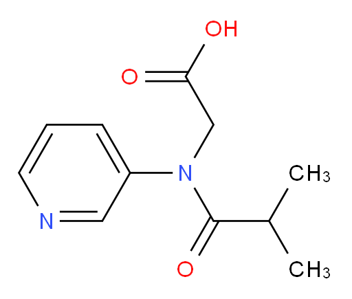 2-(N-(pyridin-3-yl)isobutyramido)acetic acid