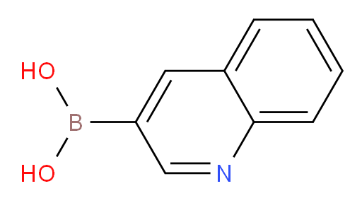 3-喹啉硼酸（订2周0;AKOS BRN-0151;3-Boronoquinoline;3-Quinolineboronic;RARECHEM AK VD 0023;CHEMBRDG-BB 4003837;3-Quinolineboronica;3-QUINOLINYLBORONI ACID;3-QUINOLYL BORONIC ACID;3-QUINOLINEBORONIC ACID