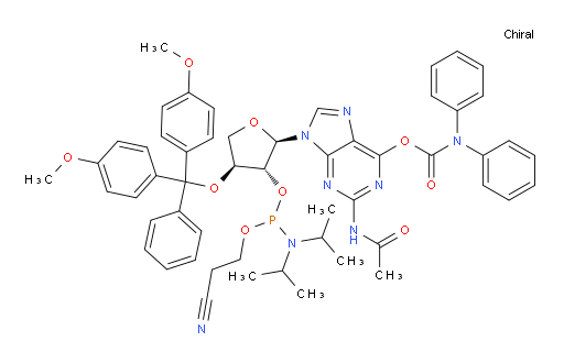 DMTr-TNA-G(O6 - CONPh2)(N2Ac)-amidite