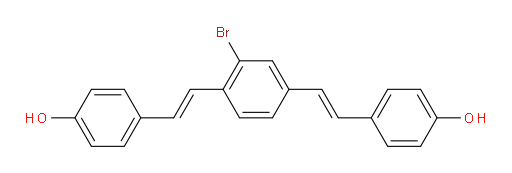 4,4′-[(2-Bromo-1,4-phenylene)di-(1E)-2,1-ethenediyl]bis[phenol]