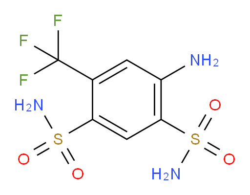 4-amino-6-(trifluoromethyl)benzene-1,3-disulfonamide