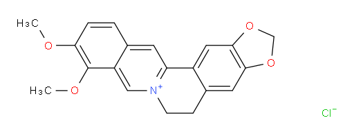 BBR;CI 75160;Kyoberin;NSC 646666;UMBELLATINE;BERBERIN HCL;BERBERINE HCL;NATURAL YELLOW 18;BERBERINE CHLORIDE;TIMTEC-BB SBB006488