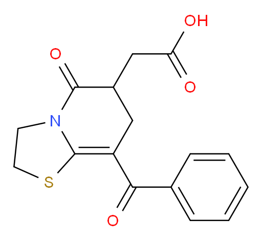 2-(8-benzoyl-5-oxo-3,5,6,7-tetrahydro-2H-thiazolo[3,2-a]pyridin-6-yl)acetic acid