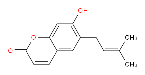 7-hydroxy-6-(3-methylbut-2-en-1-yl)-2H-chromen-2-one