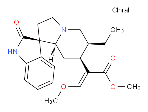 (E)-methyl 2-((1'R,6'S,7'S,8a'S)-6'-ethyl-2-oxo-3',5',6',7',8',8a'-hexahydro-2'H-spiro[indoline-3,1'-indolizin]-7'-yl)-3-methoxyacrylate