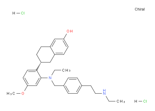 (R)-6-(2-(ethyl(4-(2-(ethylamino)ethyl)benzyl)amino)-4-methoxyphenyl)-5,6,7,8-tetrahydronaphthalen-2-ol dihydrochloride