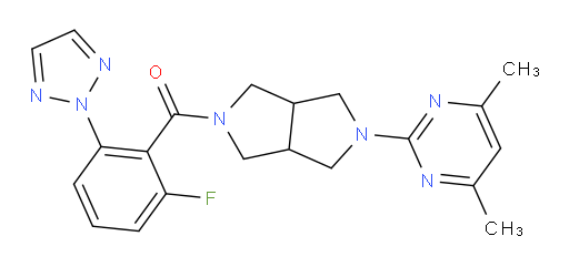 [5-(4,6-Dimethyl-2-pyrimidinyl)hexahydropyrrolo[3,4-c]pyrrol-2(1H)-yl][2-fluoro-6-(2H-1,2,3-triazol-2-yl)phenyl]methanone