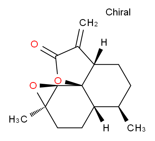 arteannuin B;(1aR,1bR,4aβ,7aβ)-Decahydro-7β,9aα-dimethyl-4-methylene-3H-oxireno[7,8]naphtho[8a,1-b]furan-3-one