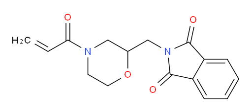 2-{[4-(prop-2-enoyl)morpholin-2-yl]methyl}-2,3-dihydro-1H-isoindole-1,3-dione