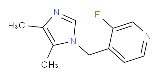 4-[(4,5-dimethyl-1H-imidazol-1-yl)methyl]-3-fluoropyridine