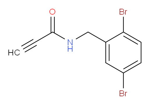 N-[(2,5-dibromophenyl)methyl]prop-2-ynamide