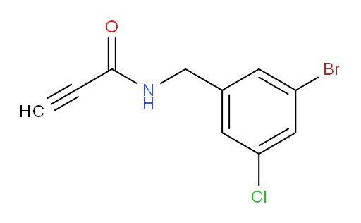 N-[(3-bromo-5-chlorophenyl)methyl]prop-2-ynamide