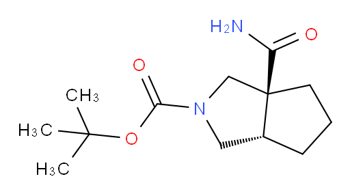 rac-tert-butyl (3aR,6aR)-3a-carbamoyl-octahydrocyclopenta[c]pyrrole-2-carboxylate