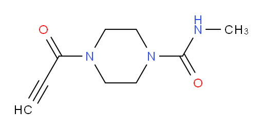 N-methyl-4-(prop-2-ynoyl)piperazine-1-carboxamide