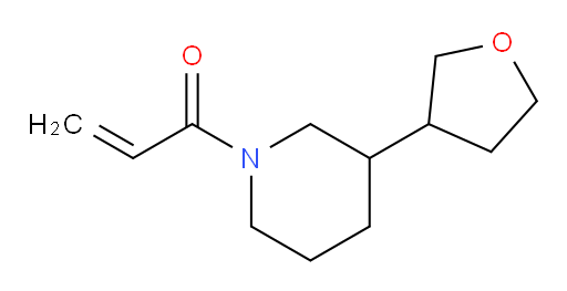 1-[3-(oxolan-3-yl)piperidin-1-yl]prop-2-en-1-one