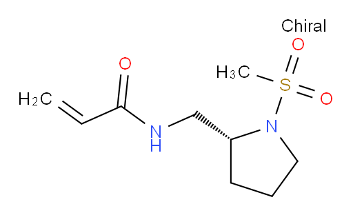 N-{[(2R)-1-methanesulfonylpyrrolidin-2-yl]methyl}prop-2-enamide