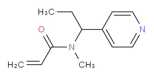 N-methyl-N-[1-(pyridin-4-yl)propyl]prop-2-enamide