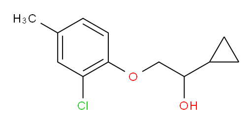 2-(2-chloro-4-methylphenoxy)-1-cyclopropylethan-1-ol